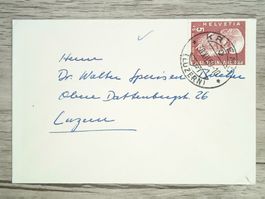 TR80 Enveloppe + Timbre Suisse 1959 PJ
