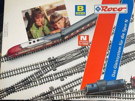 Roco Spur N 22015 Gleisset B mit 2 Handweichen (29 Teile)