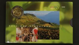 Münzsatz 1999 "Fète de Vignerons" Stgl incl. Schutzkarton