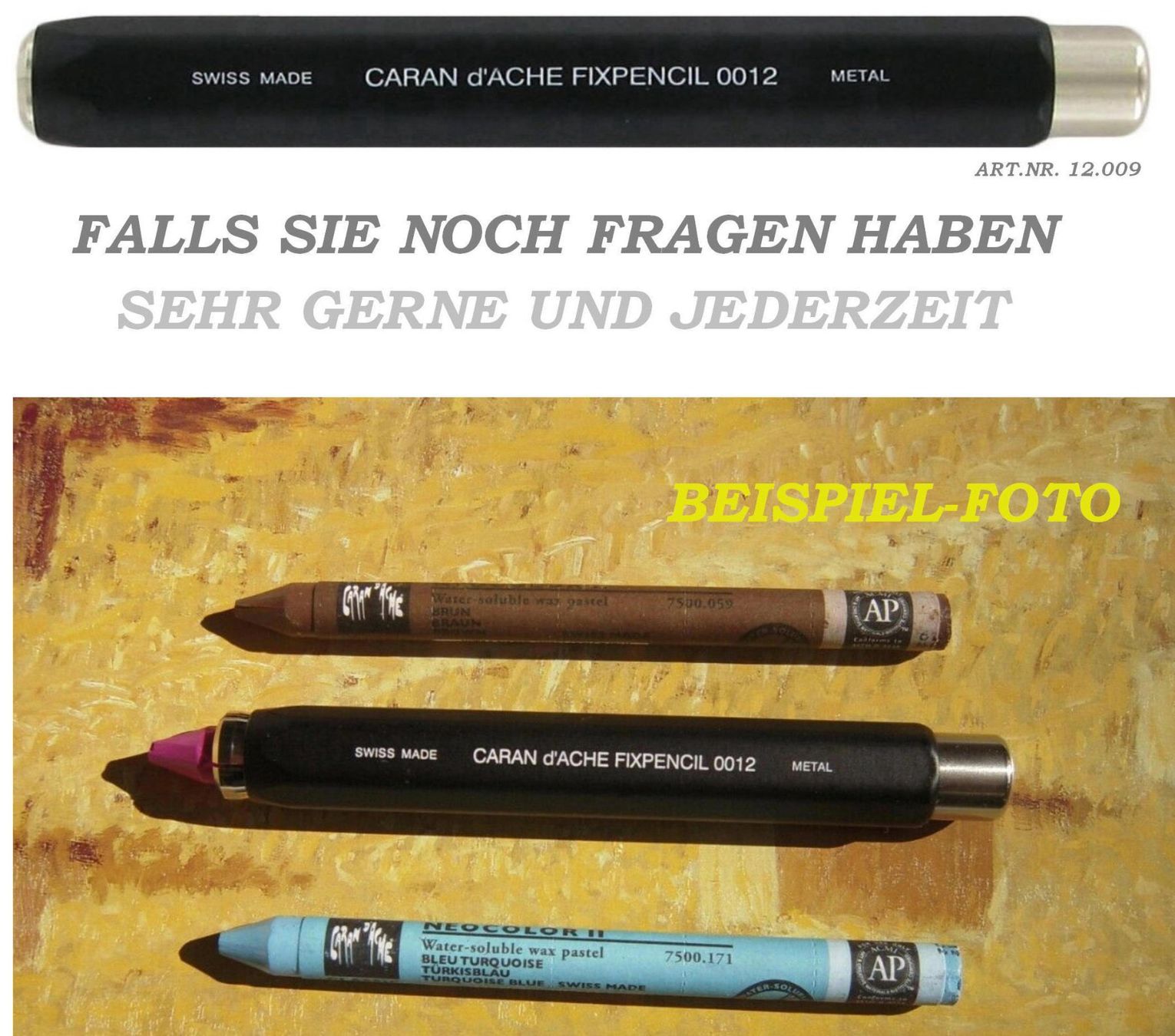 Caran D'Ache Matite, matite colorate & gessi: AKTION = 12.009 Fixpencil Kreidehalter Pastelle Caran d'Ache – Nuovo e nell'imballaggio originale da Strengelbach venduto da Mozi1 5