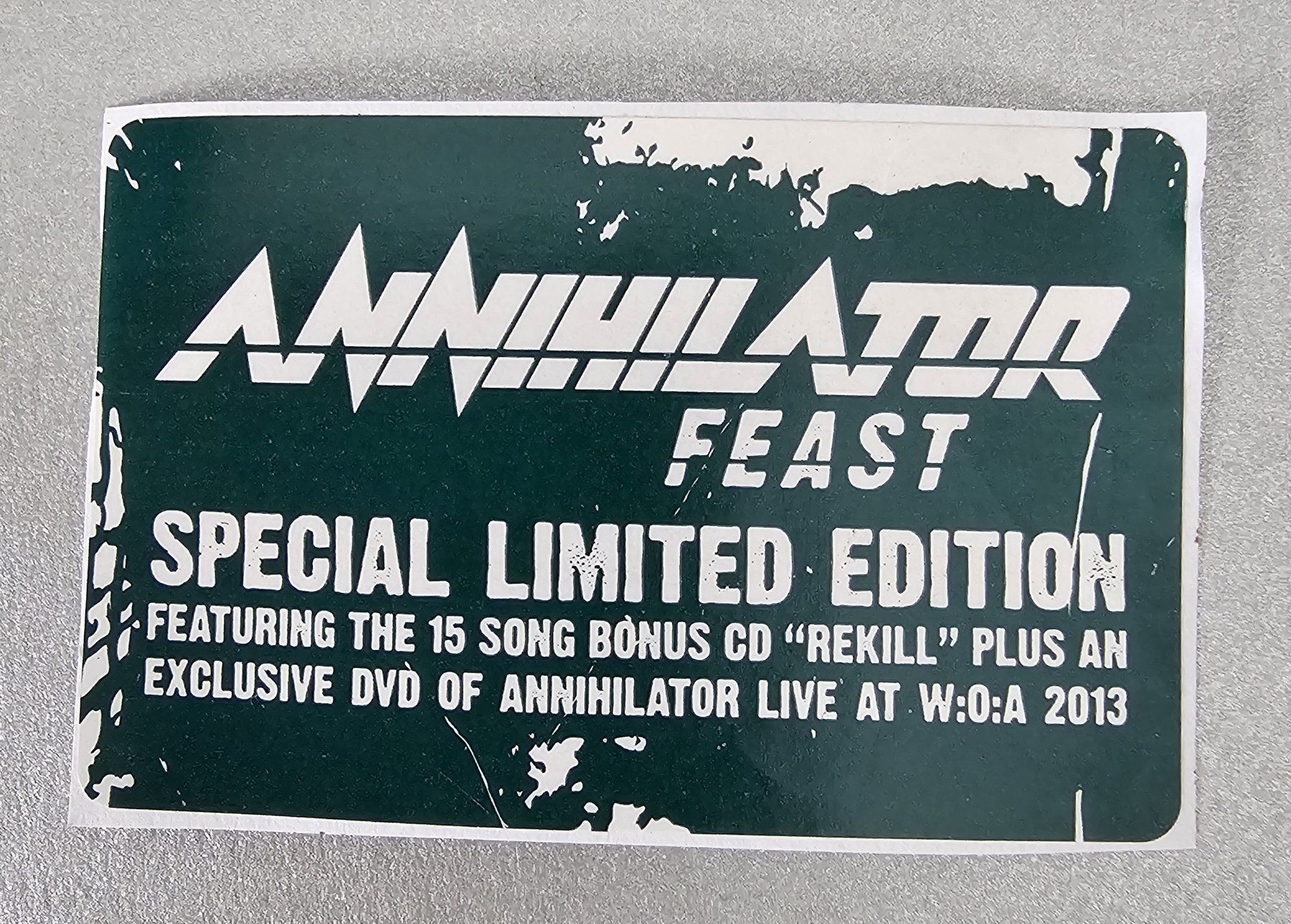 CD: Annihilator - Feast - MediaBook- Special Limited Edition – Nuovo (secondo la descrizione) da Lenzburg venduto da Pa_hcs 2