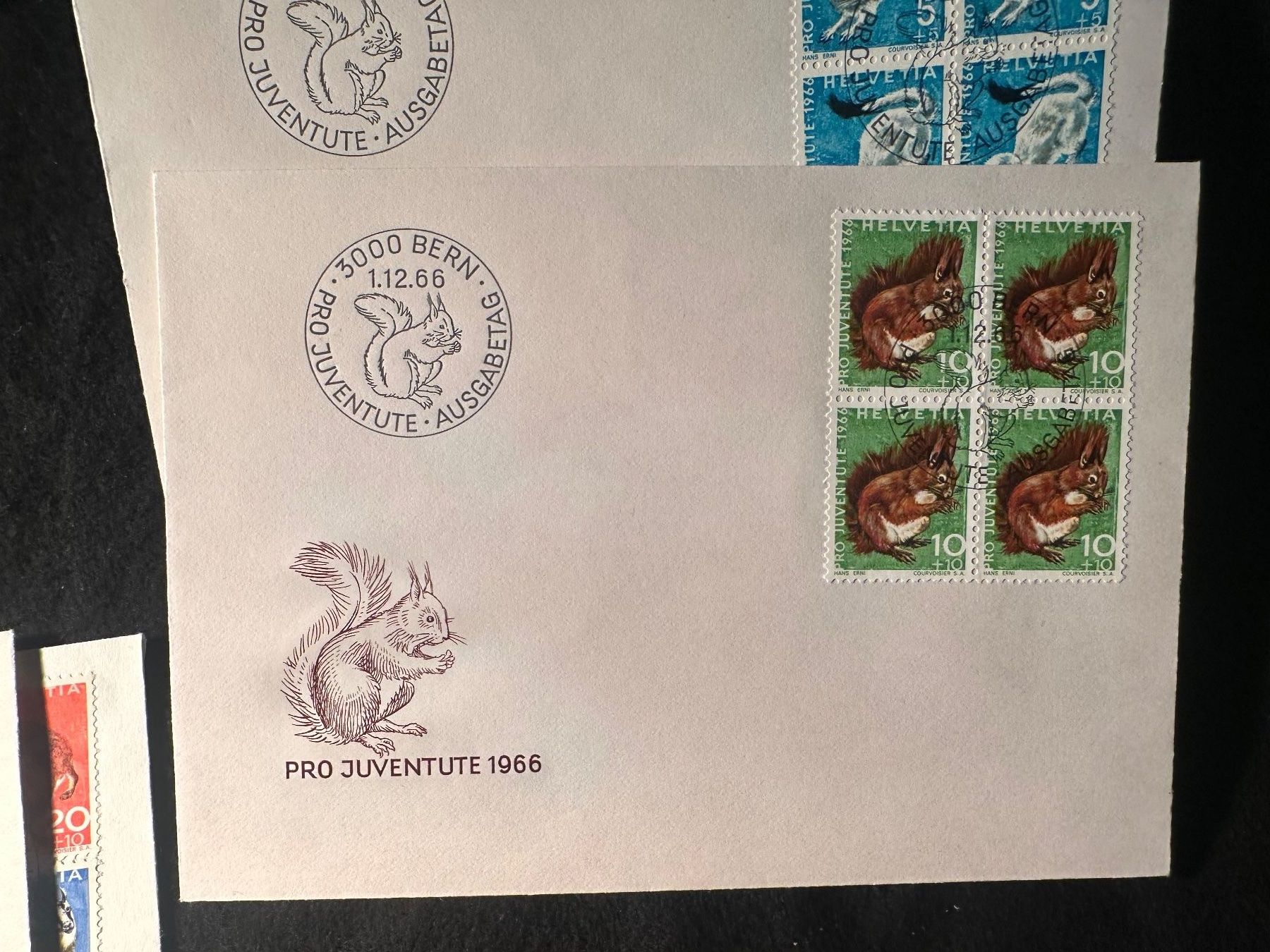 Alle Briefmarken: FDC 1966 Pro Juventute Schweiz Lot – Gebraucht aus Stettfurt von 2442 5
