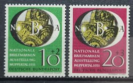 Briefmarkenausstell  Mi-Nr.141-142 Postfrisch Tadellos 90 Fr