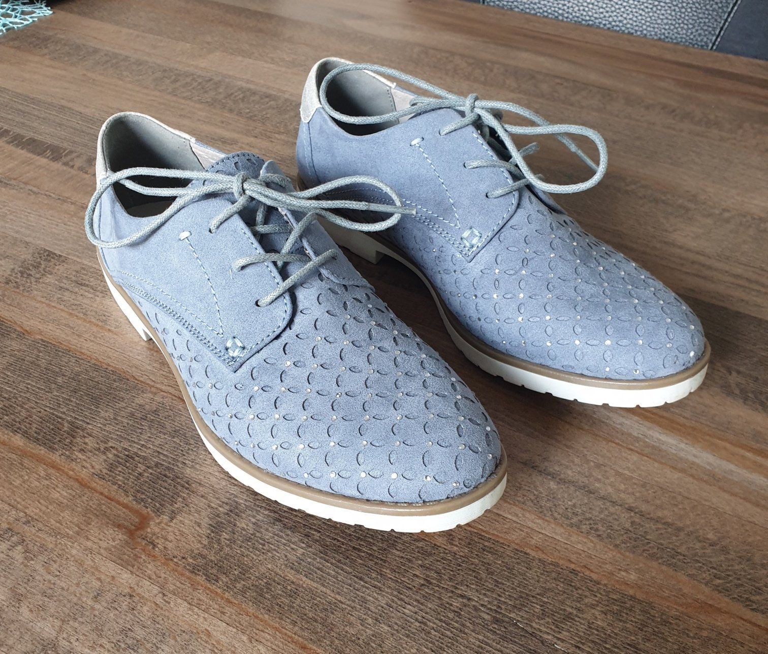 Scarpe da donna: Halbschuh Merry Scott Gr. 38, hellblau/jeansblau – Usato da Trimbach venduto da gregula 1
