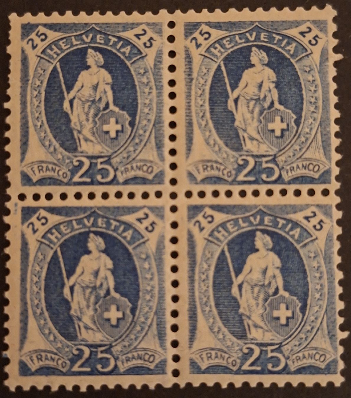 Tous les timbres: Stehende Helvetia 93A Kat. 160.- – D'occasion à Balgach par SIMEON27