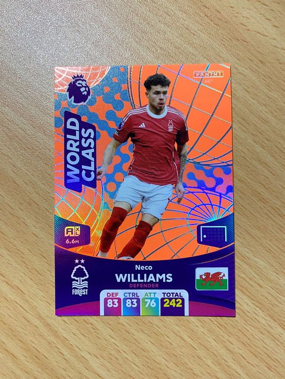 Panini Premier League 2024 Neco Williams Kaufen auf Ricardo