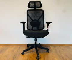 Bürostuhl mit Kopfstütze + Armlehnen Fischer-H NEU