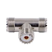 CB-/Amateurfunk T-Adapter PL-Buchse/ 2 x PL-Buchse