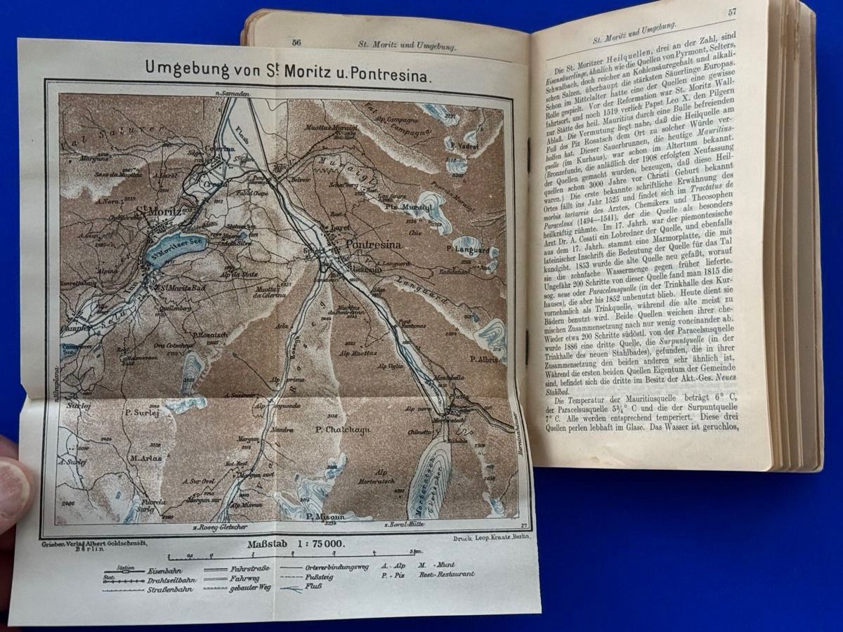 Libri: Griebens Reiseführer Engadin und Davos 1927 – Usato da Adliswil venduto da buch_und_kunst 5