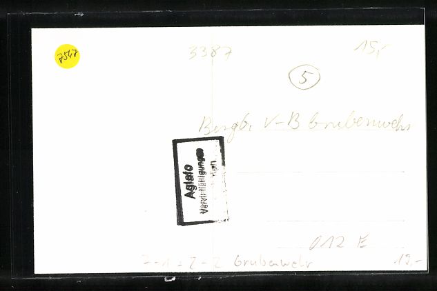 Pompieri: AK Grubenwehrmann mit Gasschutzgerät – Usato da Berlin venduto da bartko-reher 1