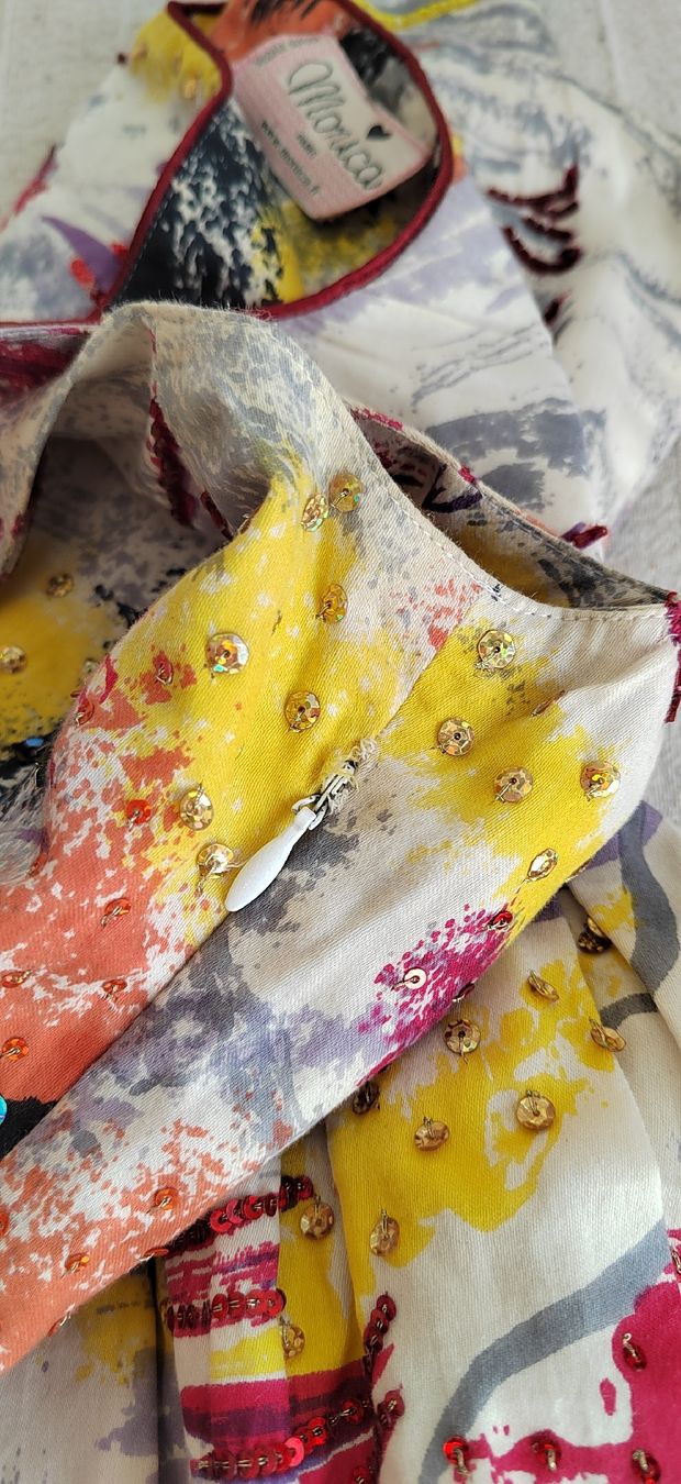 Vestiti: Robe d'été chic et unique, multicolore, taille 36 – Usato da Lausanne venduto da Kitty_Friperie 9