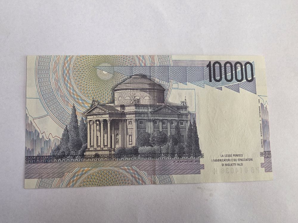 Italienische 10'000 Lire Banknote - Top Zustand! Rarität! (Gebraucht ...