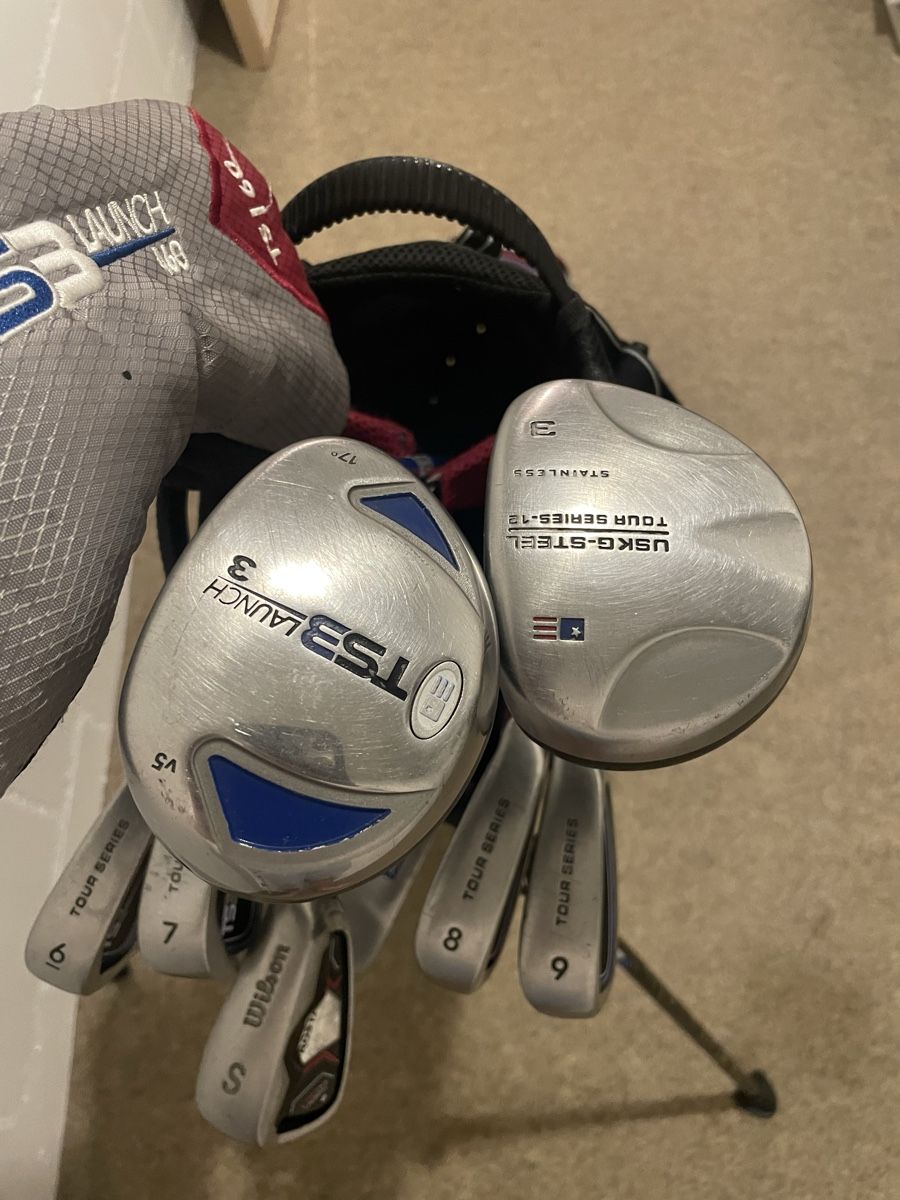 Mazze & Set: US Kids Golf Bag mit Schlägern – Usato da Zug venduto da sve_ck27 5