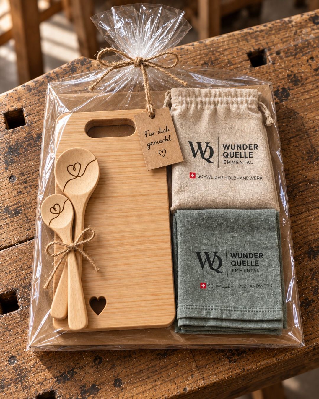 Articoli in legno: Handgemachtes Geschenkset aus Schweizer Holz – Nuovo e nell'imballaggio originale da Eggiwil venduto da WQ_Emmental