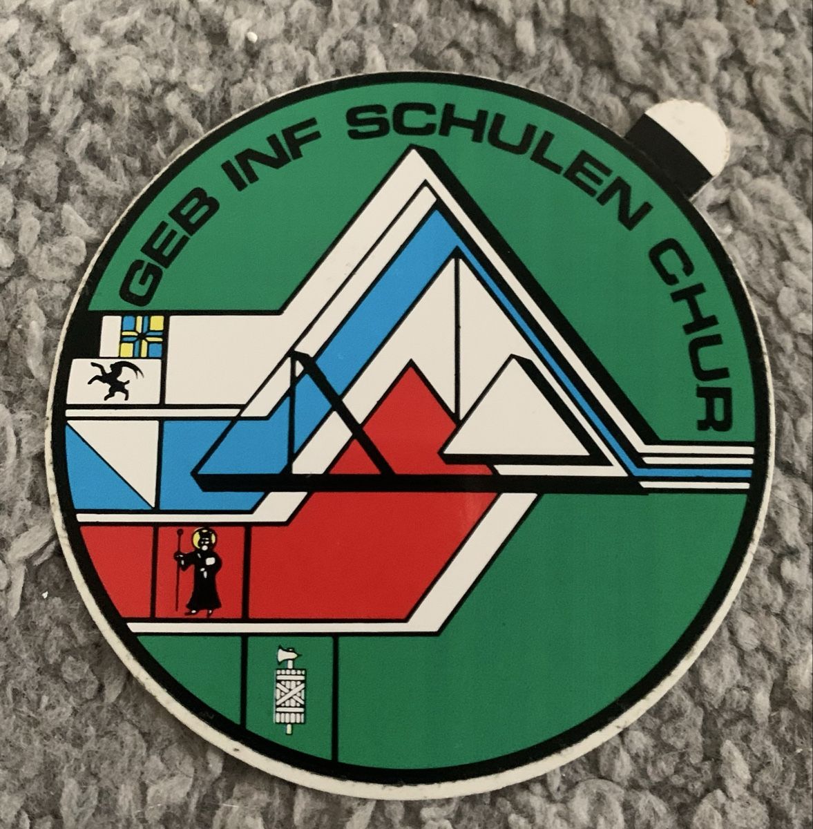 Sticker: Aufkleber Geb Inf Schulen Chur – Usato da Esslingen venduto da Gargamel011