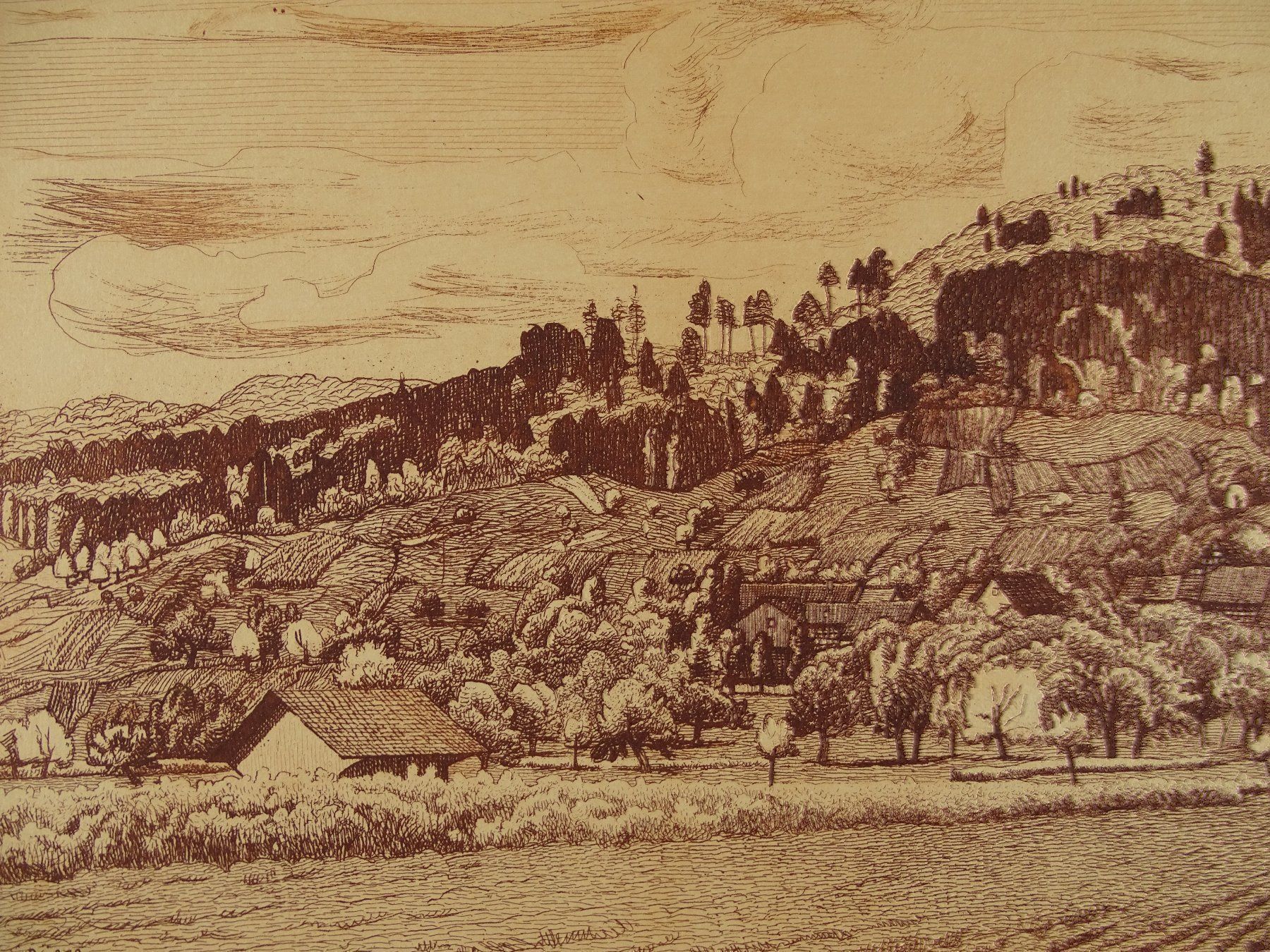 Incisioni: STADEL, RADIERUNG 1938 – Usato da Grüningen venduto da Kartensammler 2