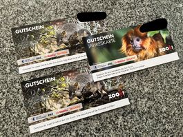 Zooh! Zürich 1 Jahreskarte & 2 Einzeleintritte Gutscheine
