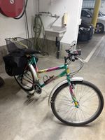Farbenfrohes Citybike / Retro-Velo – Top fahrbereit mit viel