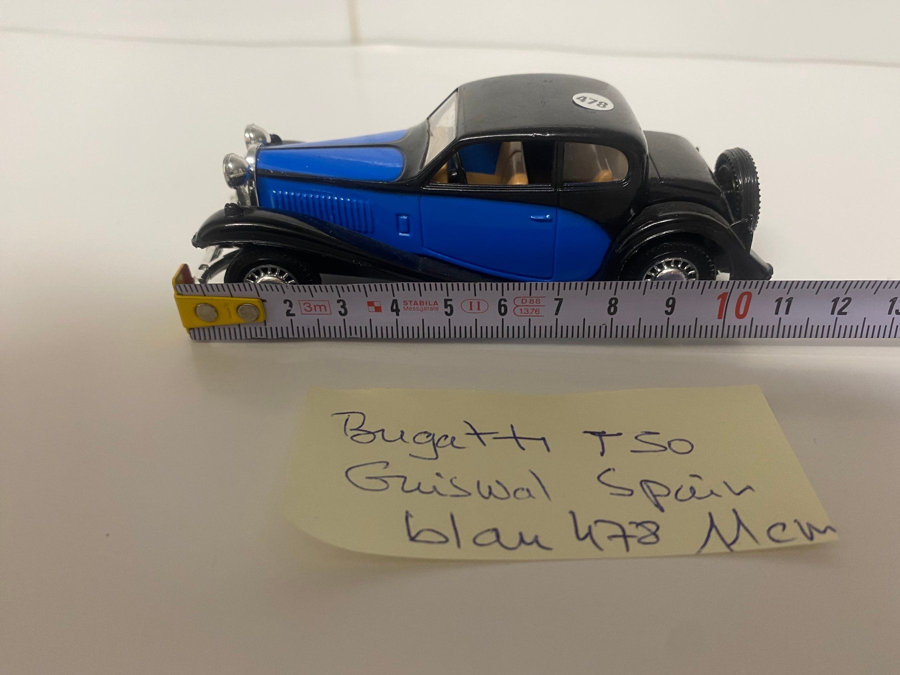 Bugatti Modellini d'auto: Bugatti T50 Guisval Spanien 11cm 478 blau – Usato da Stäfa venduto da thebrand 4