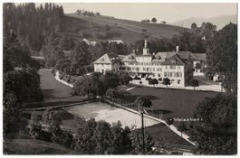 Weissbad, Kurhaus mit Tennisplätze, gelaufen 1927