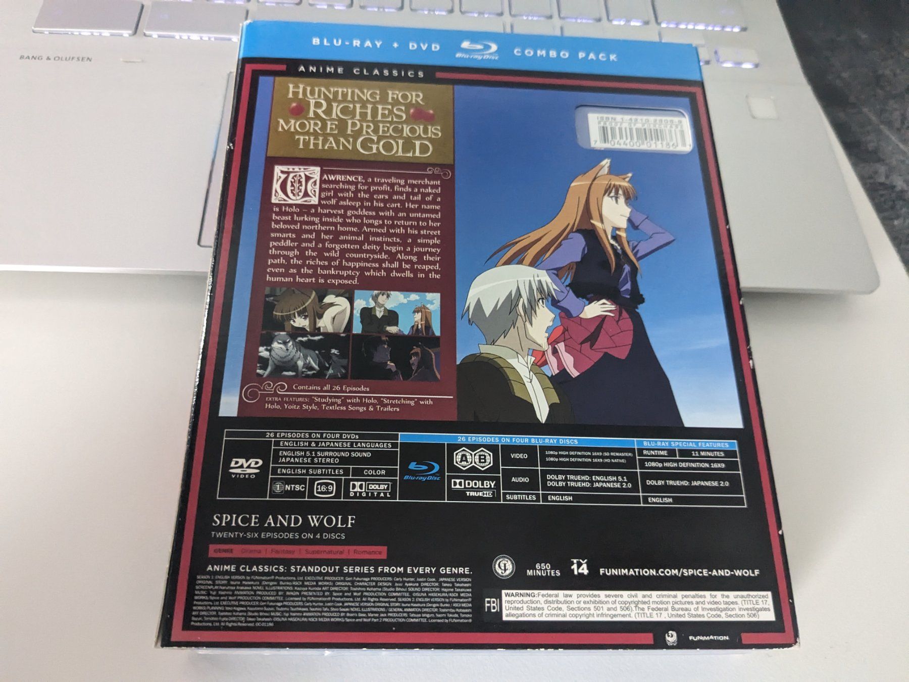 Tutti i DVDs: Spice and Wolf - Complete Series Blu Ray DVD Combo Pack NEU – Usato da Hünenberg See venduto da SpecialEditionGaming 3