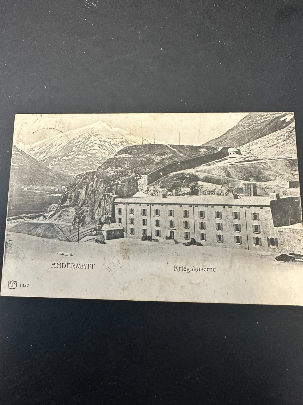 Ansichtskarten: Andermatt, Kriegskaserne – Gebraucht aus Lyssach von Zsag