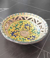 Centrotavola/portafrutta ceramica siciliana