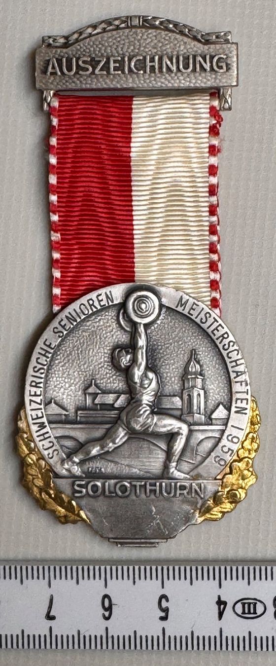 Medaglie: Schweizerische Senioren Meisterschaften Solothurn 1959 – Usato da Andwil SG venduto da Ariisa1234 2