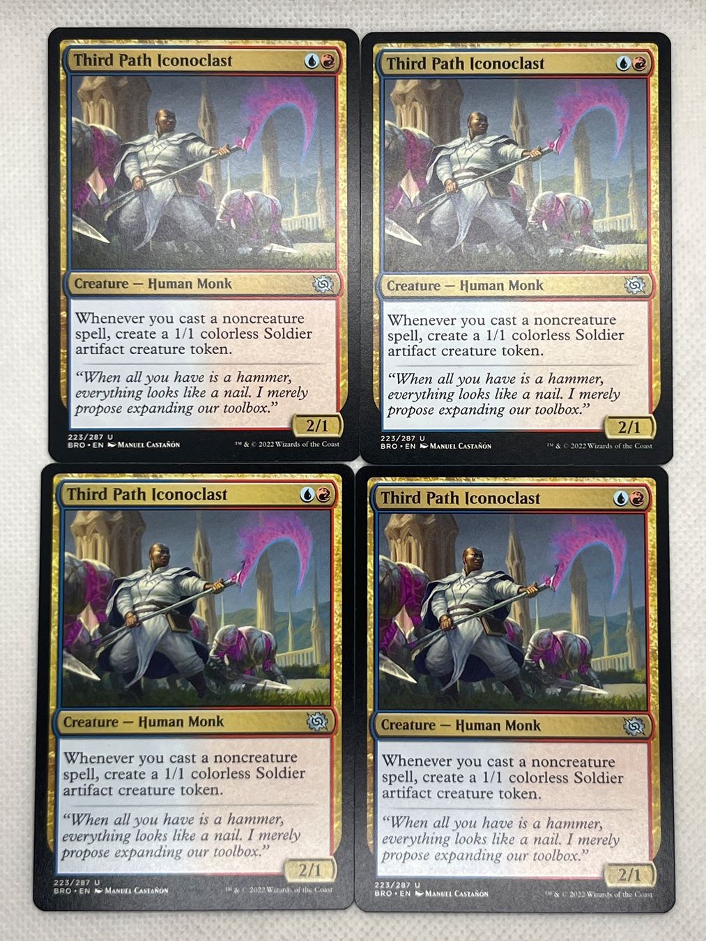 Magic The Gathering Carte collezionabili: 4x Third Path Iconoclast MTG Karten, selten BRO, – Usato da Hinterkappelen venduto da Kim1992