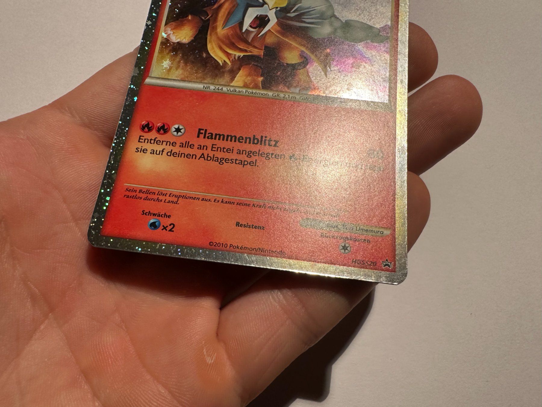 Pokémon Carte collezionabili: Entei holo HGSS Promo DE – Usato da Hagendorn venduto da Pokecollectorch 2