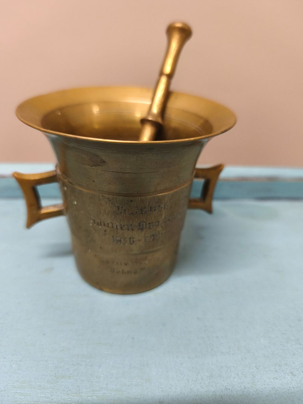 Sonstiges für das Kochen & Backen: Antiker Apotheken Mörser Messing – Gebraucht aus Zürich von Jul69 3