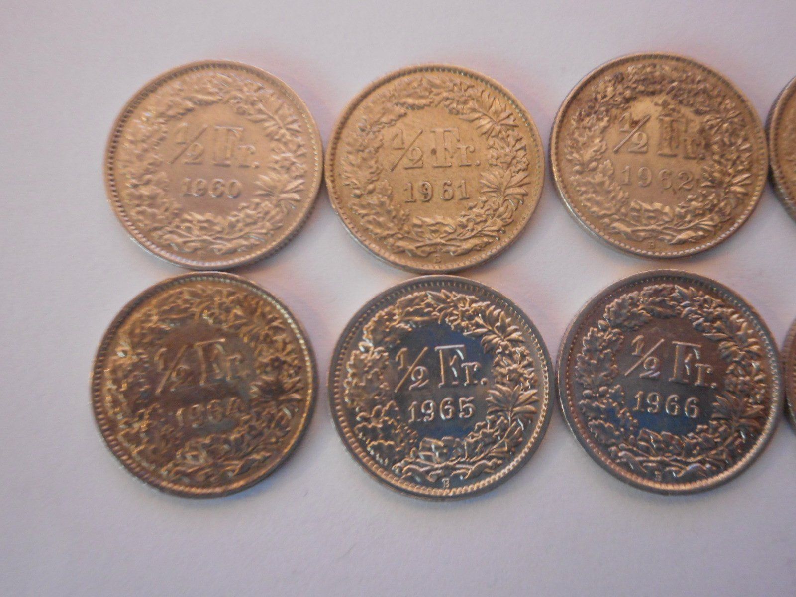 Toutes les monnaies: 8 x 50 Rp. 1960 - 1967 silber – D'occasion à Kriegstetten par pizlad2010 2