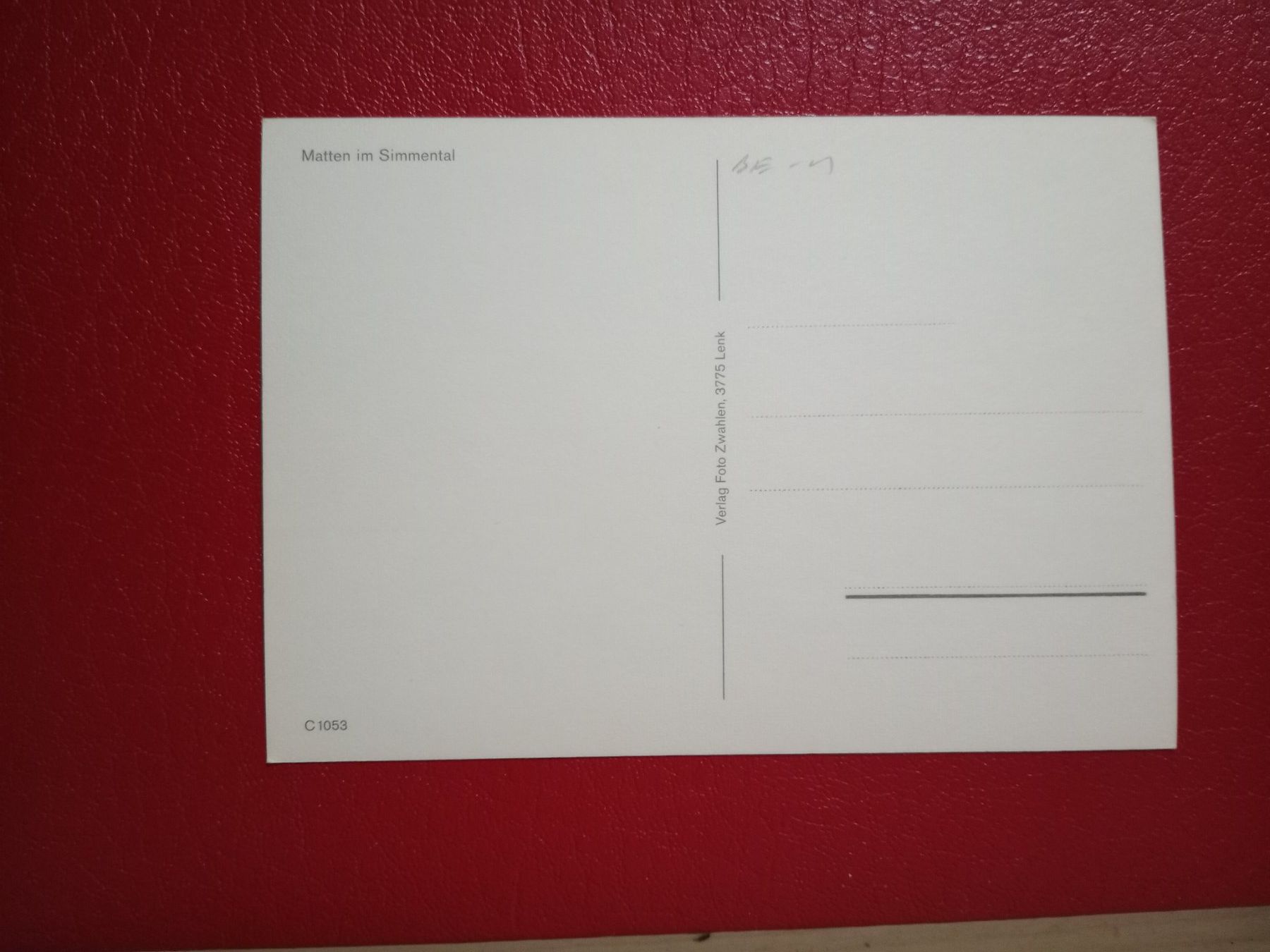 Cartoline postali: Matten im Simmental Bern – Usato da Küttigen venduto da Melisch1000 1