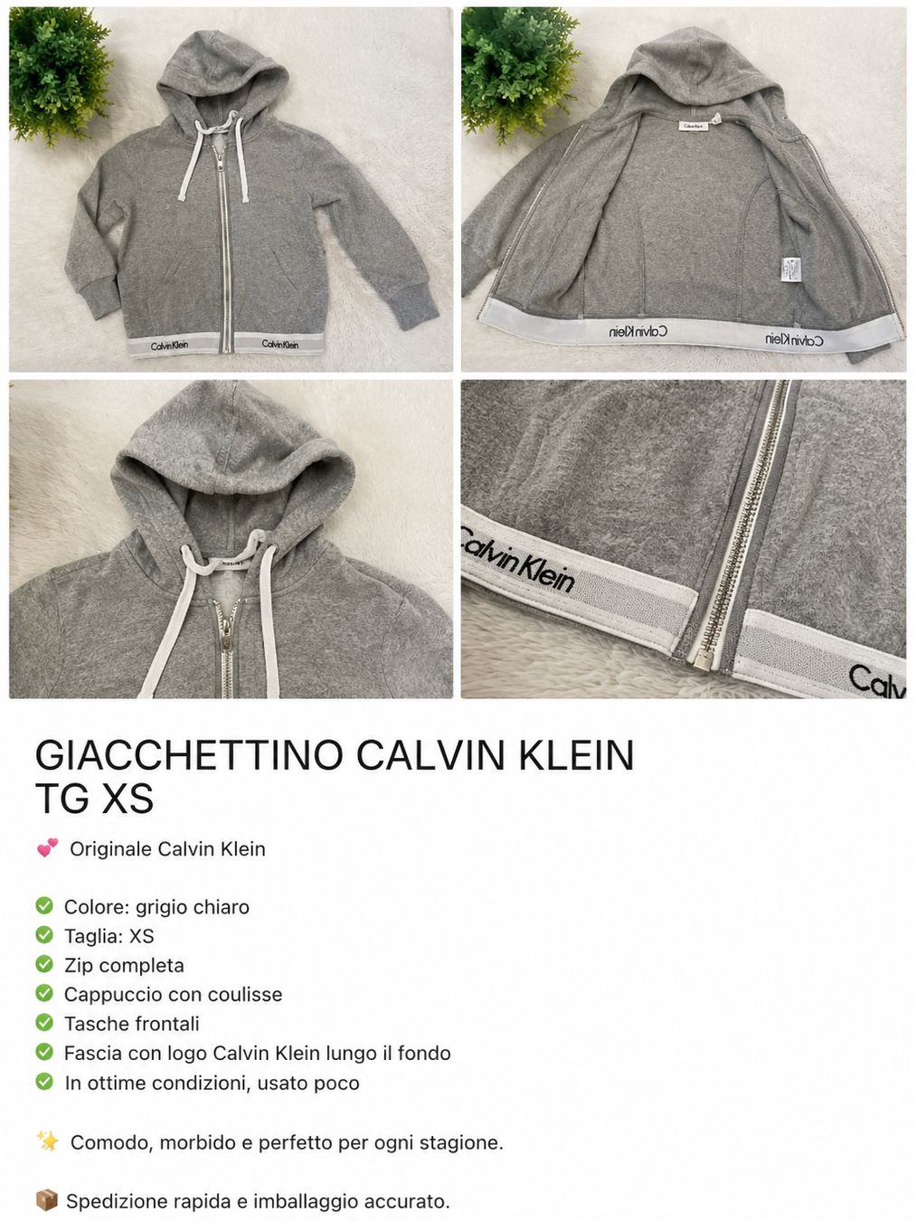 Calvin Klein Maglioni & Felpe: Giacchettino tg xs – Usato da Rancate venduto da Birbine