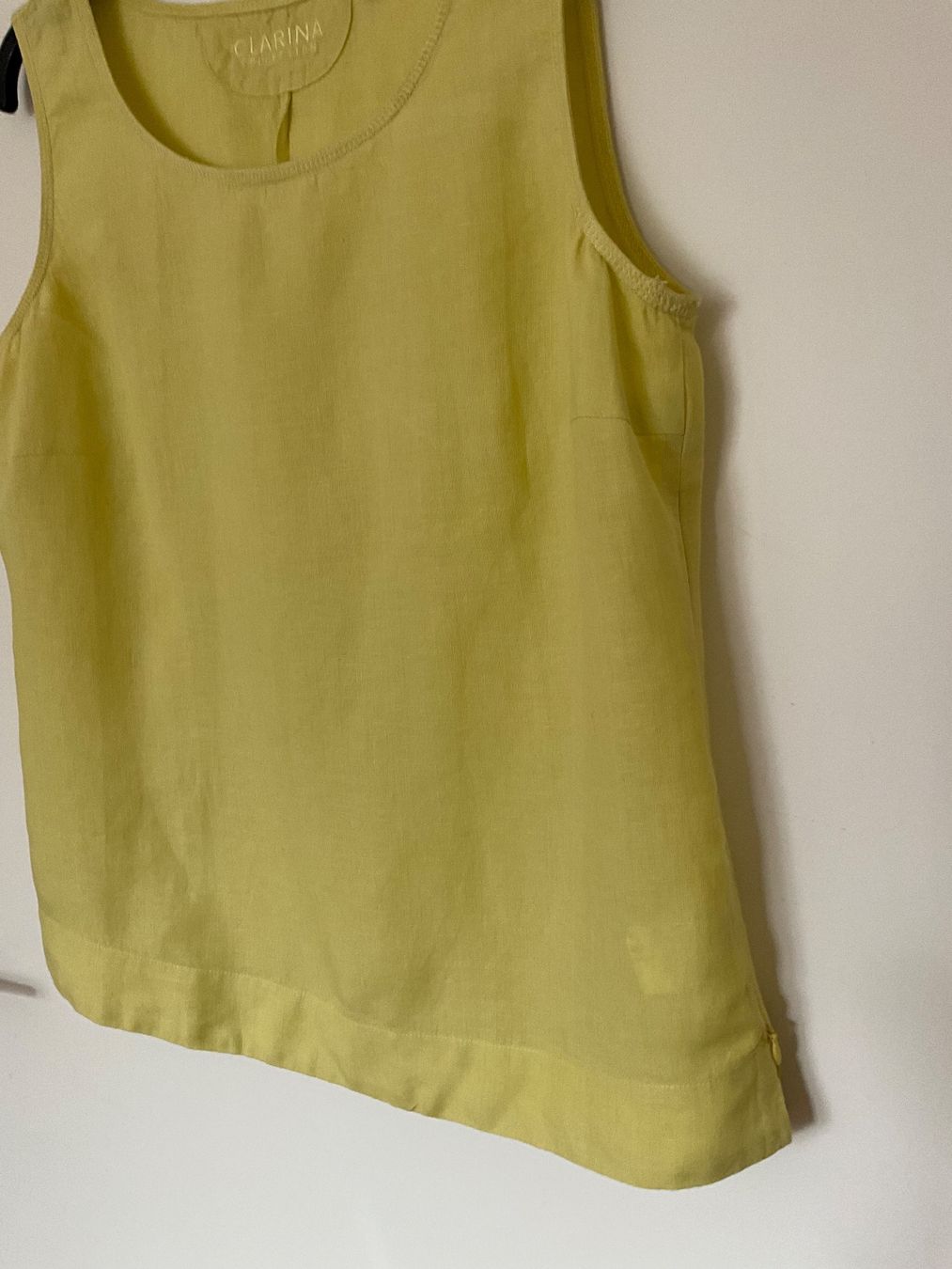 Camicette: CLARINA 100% Leinen Top Bluse Gr 40 gelb – Usato da Urdorf venduto da alda02 1