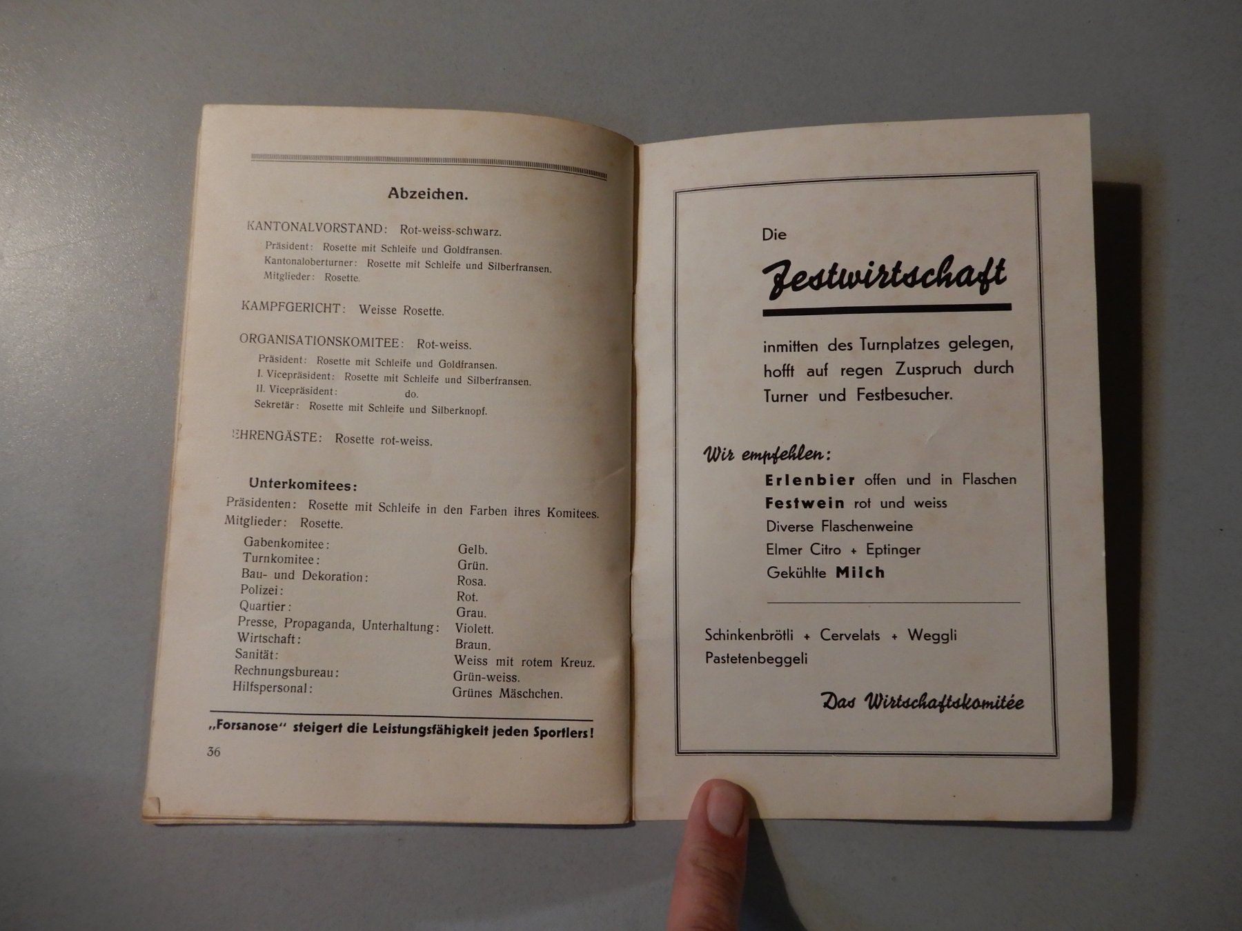 Dokumente: Glarner Kantonalturnfest 1935, Festführer – Gebraucht aus Erstfeld von Mario_boe0 8