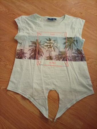 Tom Tailor Shirt, Gr. 176, Sommerliches Palmen Motiv🌴