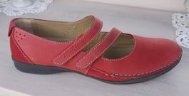 Camel active, 42, Damenballerina, rot, Klett, wie neu, soft