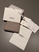Furla Leder Geldbörse Grau Neu mit Box