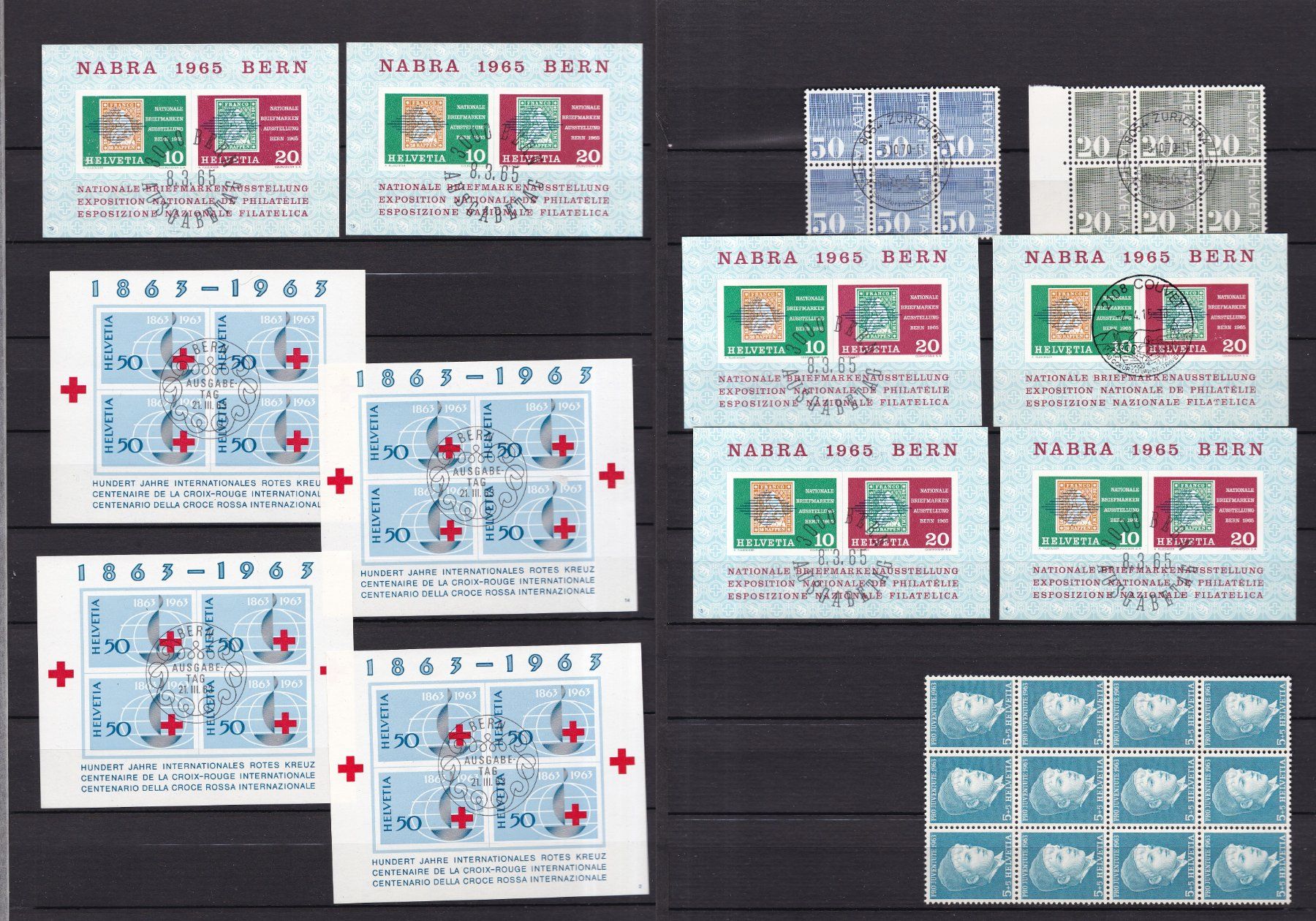 Tutti i francobolli: CH Briefmarkenalbum, viele Blocks – Usato da Münchwilen AG venduto da Nesar 1