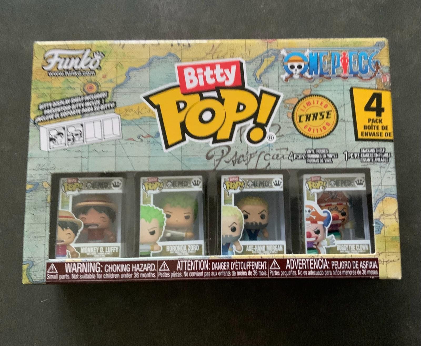 Spielzeuge: Bitty Pop! One Piece - Luffy/Zoro/Morgan/Buggy – Neu und originalverpackt aus Buix von ant_sfb9