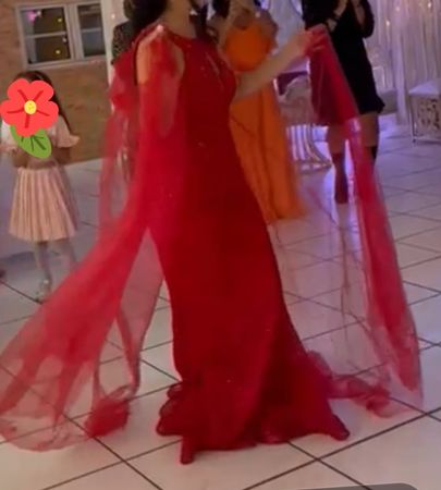 Henna-Kleid Rot