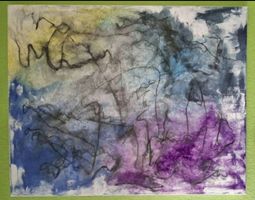 Gemälde " Gedankenwolke" handmade 80×100