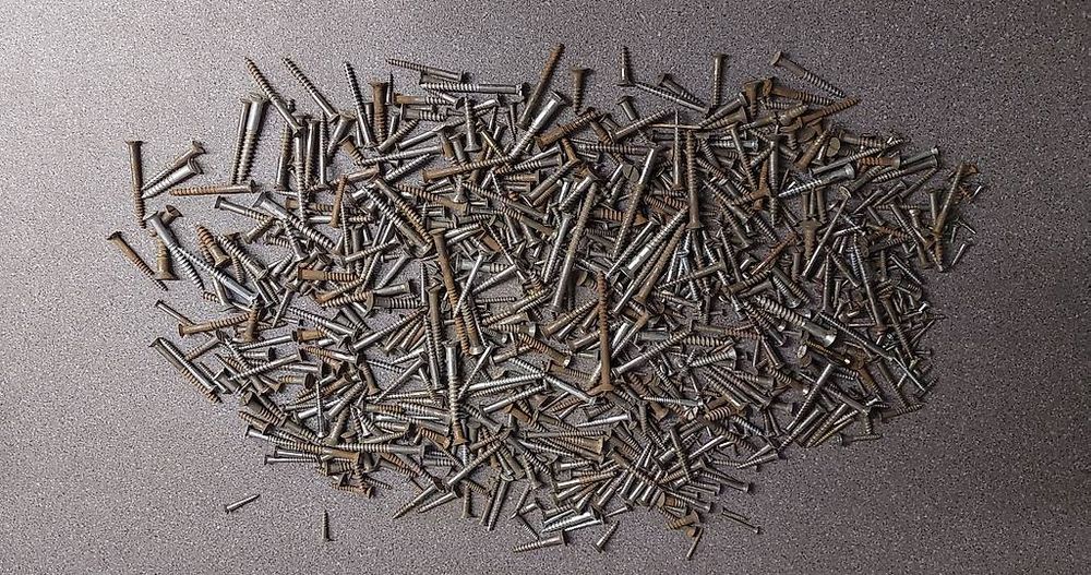 Boite 25 vis à bois 10 X 240mm tête hexagonale zingué - Viswood | Leroy