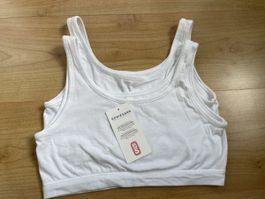 Schiesser Bustier 95/5 weiss, Grösse XL, Baumwolle, NEU