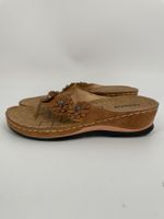 Bequeme Flip Flop Gr. 39 Zehentrenner mit Blumen von Fashion