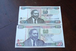 Kenya 2 billets différents 2010
