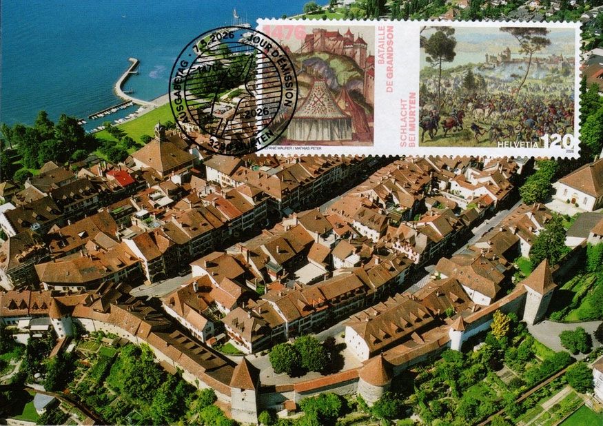 Tutti i francobolli: Maximumkarte Schlachten-Jubiläum Murten – Nuovo (secondo la descrizione) da Dottikon venduto da haeusibuh5