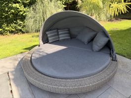 Möbel Egger/XXXlutz Garten Sonneninsel Anthrazit 218x124cm