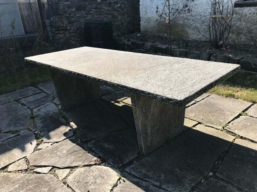 GARTENTISCH aus Naturstein, 240 x 100 m Kaufen auf Ricardo